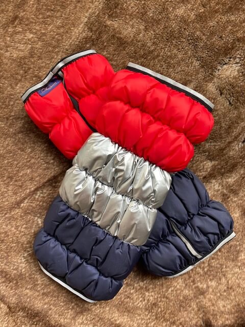 BoneWarmers Stripe Small - Red/Silver/Blue